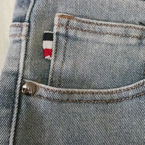 Moncler Denim Jeans with Logo Patch